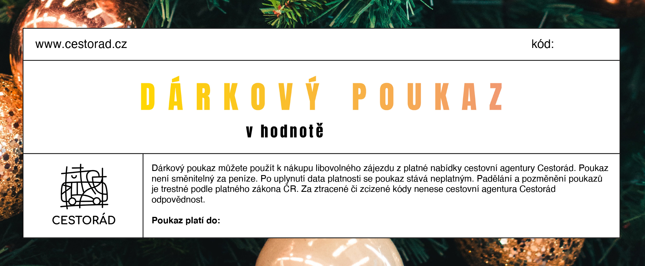 Motiv poukazu - Vánoce