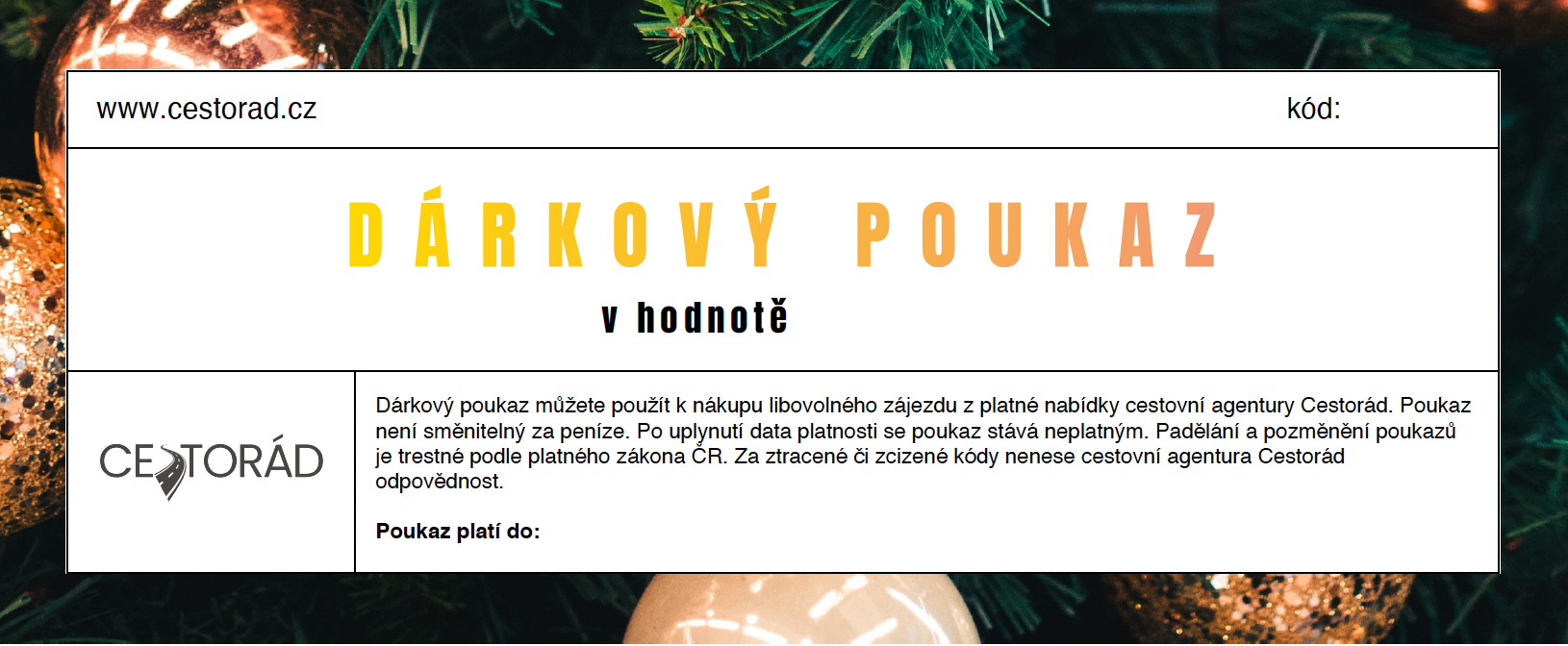 Motiv poukazu - Vánoce